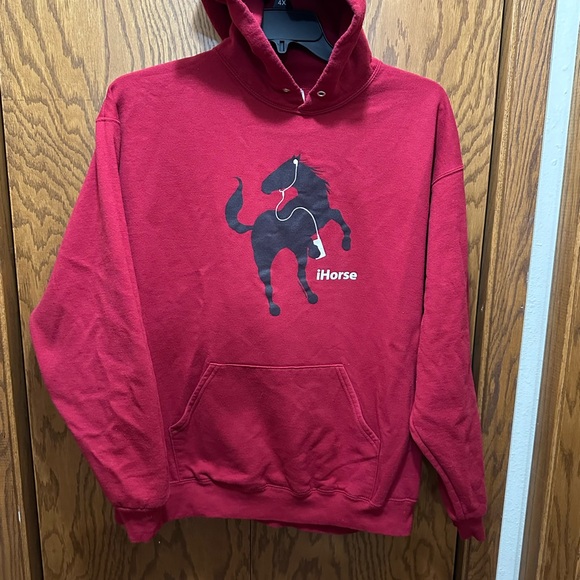iHORSE Deep Red Hoodie. Sz XL. SUPER CUTE - Picture 8 of 8